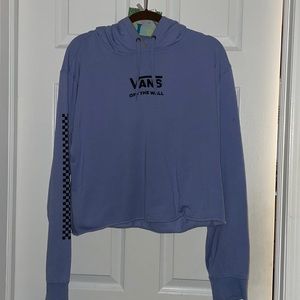 Lilac Purple Vans Cropped Sweatshirt